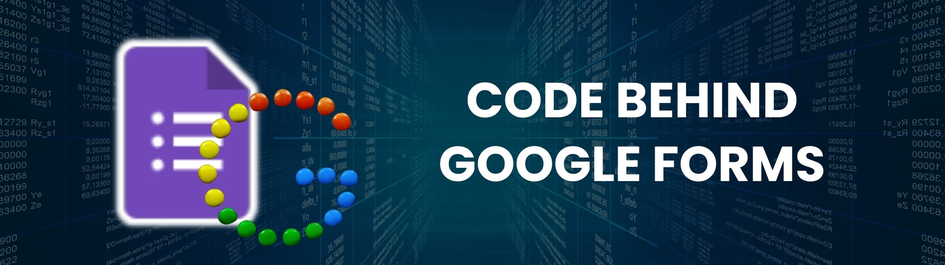 blog code behind google forms